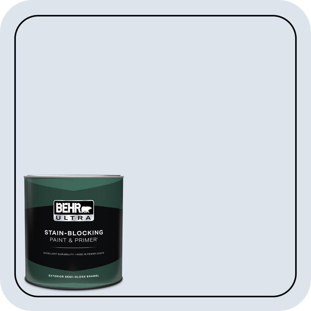 BEHR ULTRA 1 qt. #600C-1 Mystic Light Semi-Gloss Enamel Exterior Paint & Primer