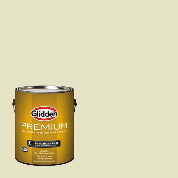 Glidden Premium 1 gal. PPG1119-2 Fountain Frolic Flat Exterior Latex Paint
