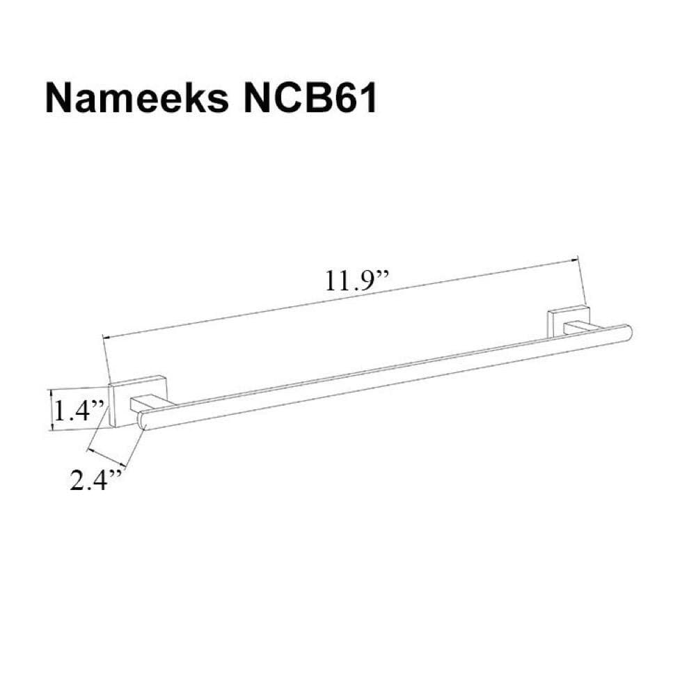 Nameeks General Hotel Wall Mounted Towel Bar (2)