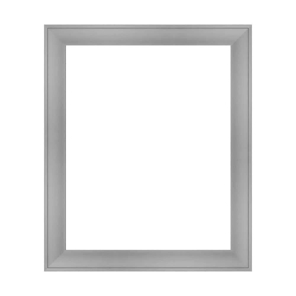 Amanti Art Mirror Makeover Flair Polished Nickel 21.25 in. W x 25.25 in. H Bathroom Mirror Frame Border Kit-Fits a 20x24 Mirror (1)