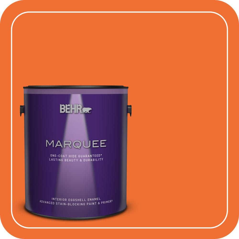 BEHR MARQUEE 1 gal. #S-G-240 Dragon Fire Eggshell Enamel Interior Paint & Primer