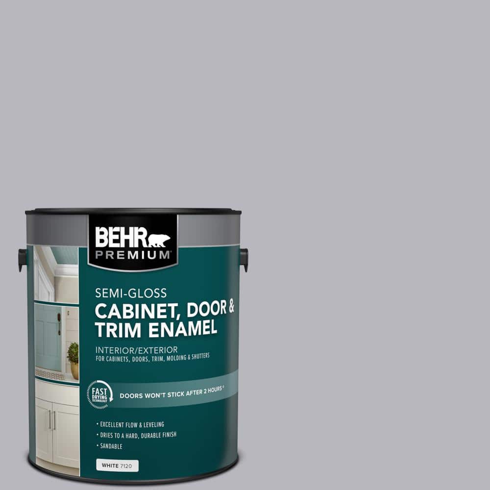 BEHR PREMIUM 1 gal. #N550-3 Best in Show Semi-Gloss Enamel Interior/Exterior Cabinet, Door & Trim Paint (1)