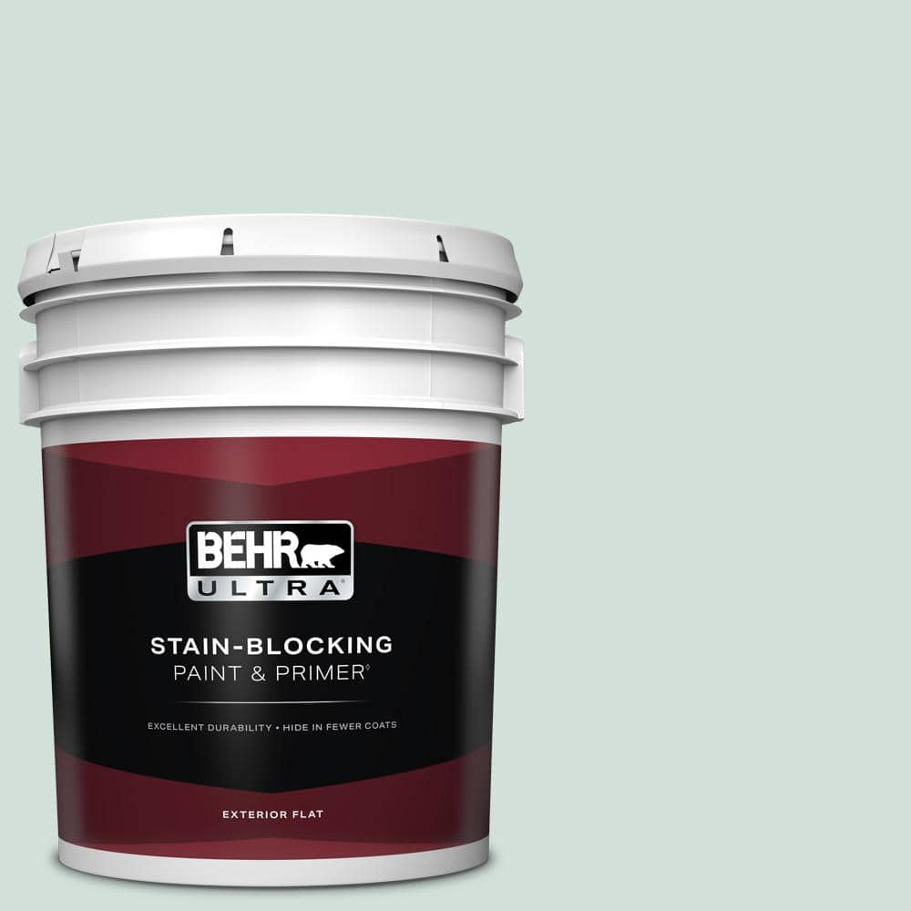 BEHR ULTRA 5 Gal. #S430-1A Reflecting Moment Flat Exterior Paint and Primer