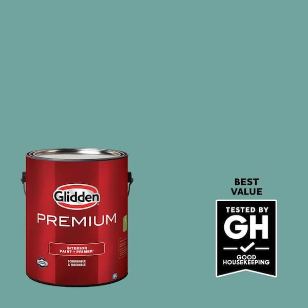 Glidden Premium 1 gal. PPG1142-5 Catalina Satin Interior Latex Paint (2)