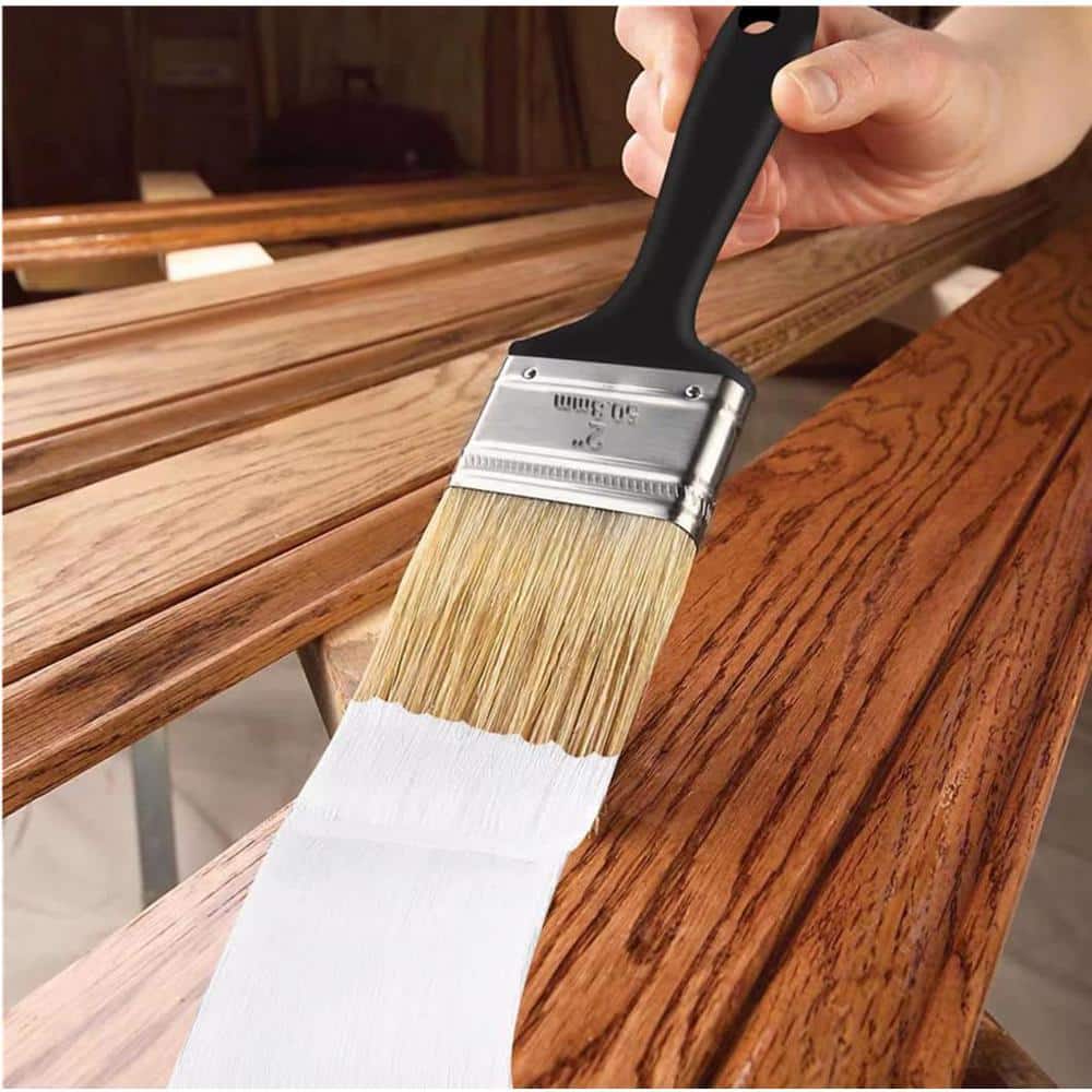 Dyiom 2 inch paint brush, flat paint brush professional paint tool with plastic handle. 10pcs pack (3)
