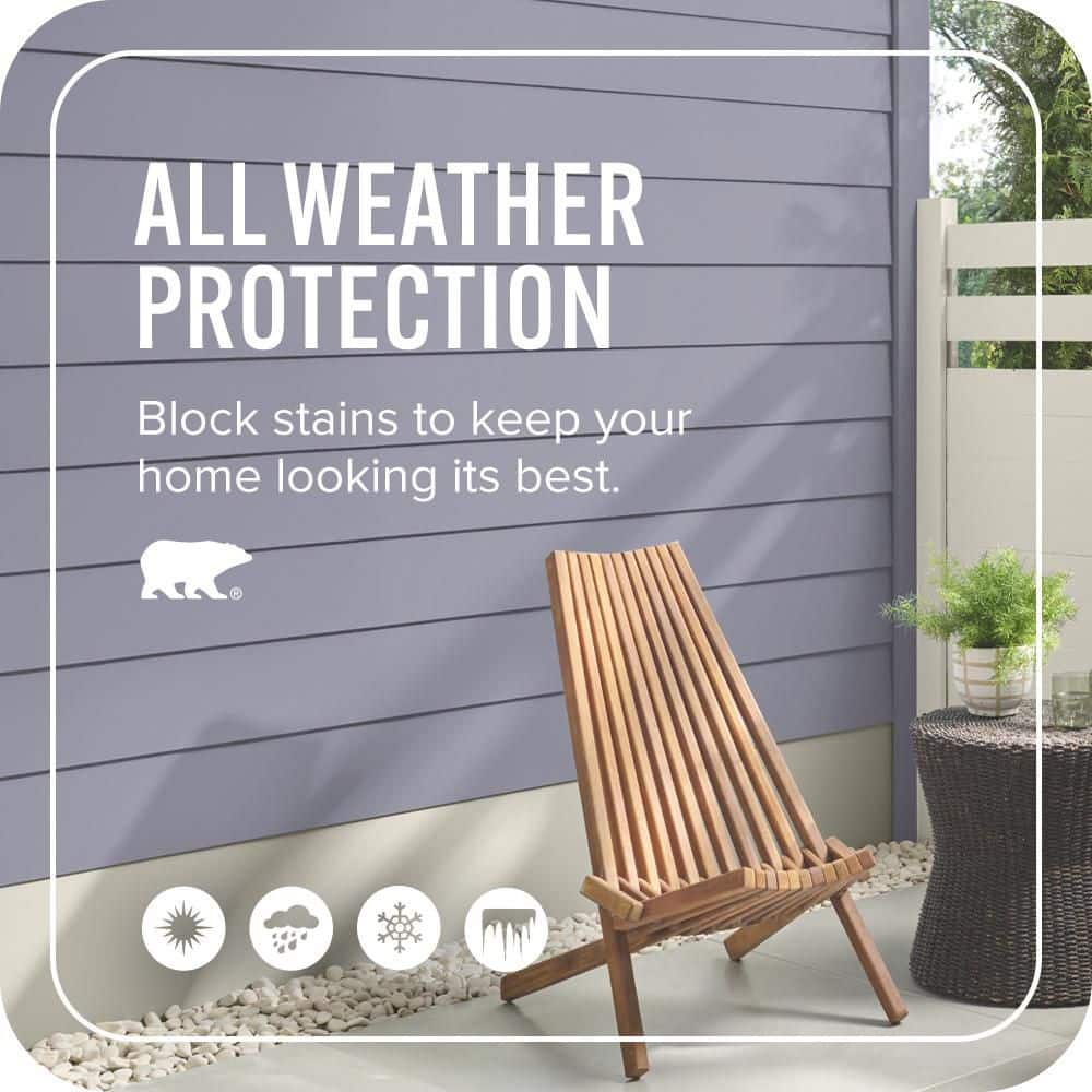 BEHR ULTRA 1 gal. #640F-5 Ash Violet Satin Enamel Exterior Paint & Primer (4)
