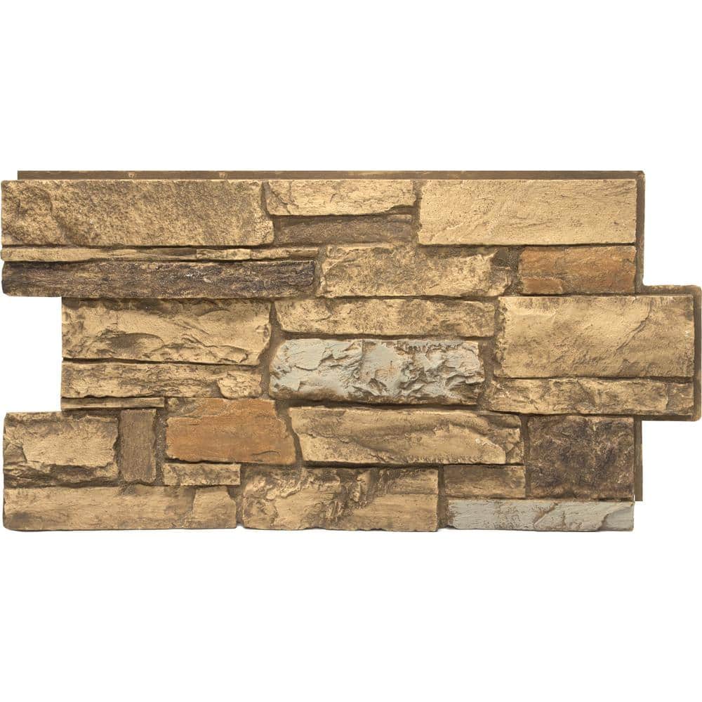 Urestone Ledgestone 24 in. x 48 in. Mountain Country Faux Stone Siding Panel (1)