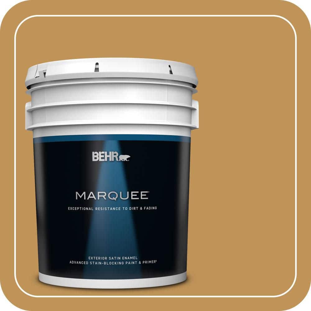 BEHR MARQUEE 5 gal. #T12-5 Lone Star Satin Enamel Exterior Paint & Primer