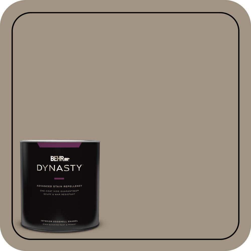 BEHR DYNASTY 1 qt. #PPU7-23 Rolling Pebble One-Coat Hide Eggshell Enamel Interior Stain-Blocking Paint and Primer