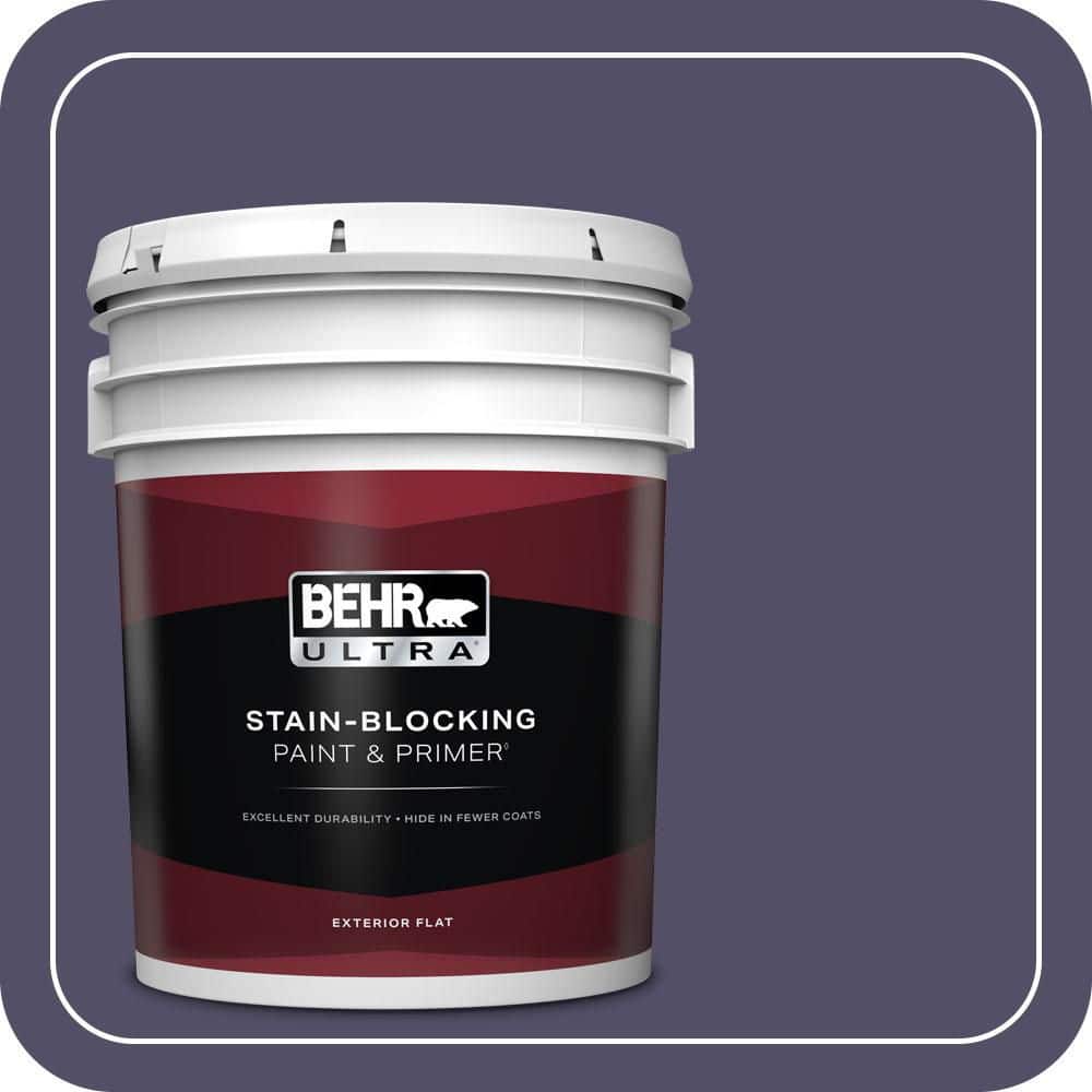 BEHR ULTRA 5 gal. #PPU16-19 Mardi Gras Flat Exterior Paint & Primer