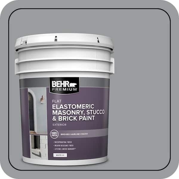 BEHR PREMIUM 5 gal. #N500-4 Pencil Sketch Elastomeric Masonry, Stucco and Brick Exterior Paint (2)