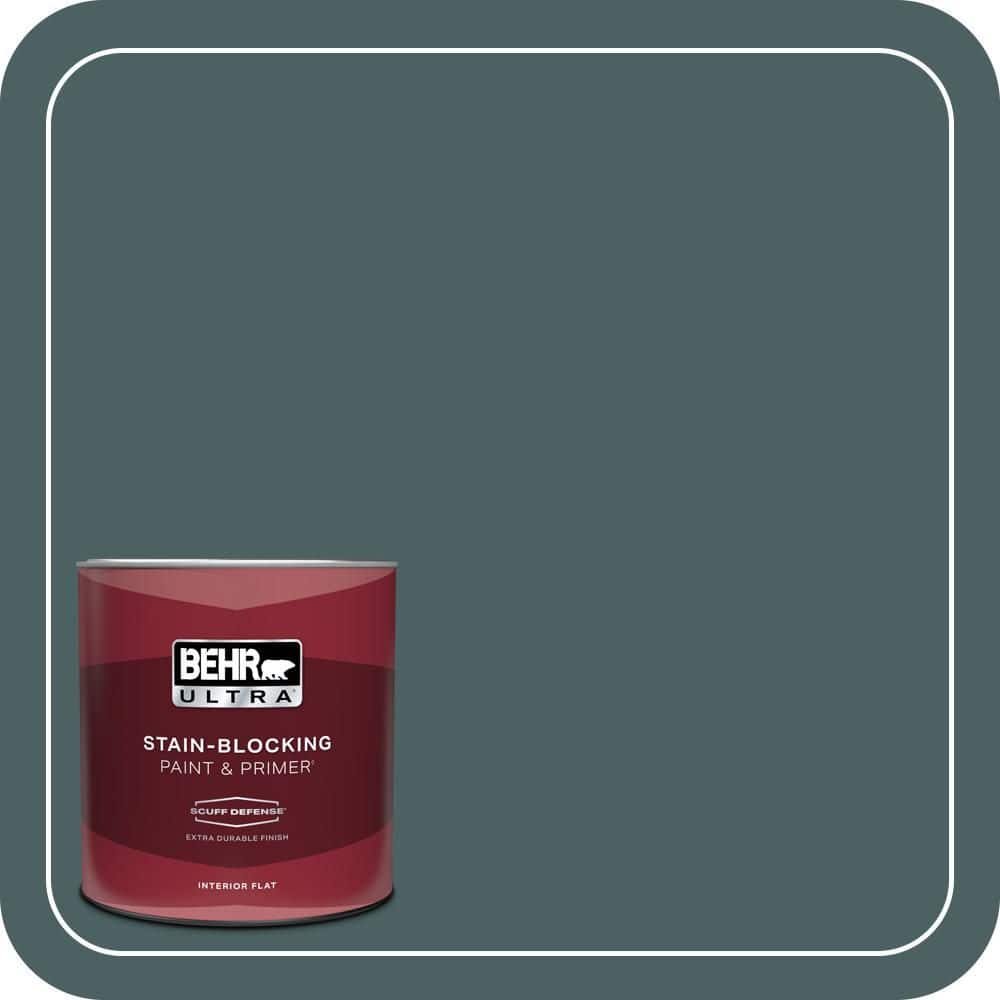 BEHR ULTRA 1 qt. #PPU12-20 Underwater color Extra Durable Flat Interior Paint & Primer