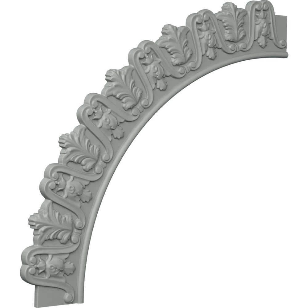 Ekena Millwork 57-3/8 in. Tirana Ceiling Ring (1/4 of Complete Circle) (3)