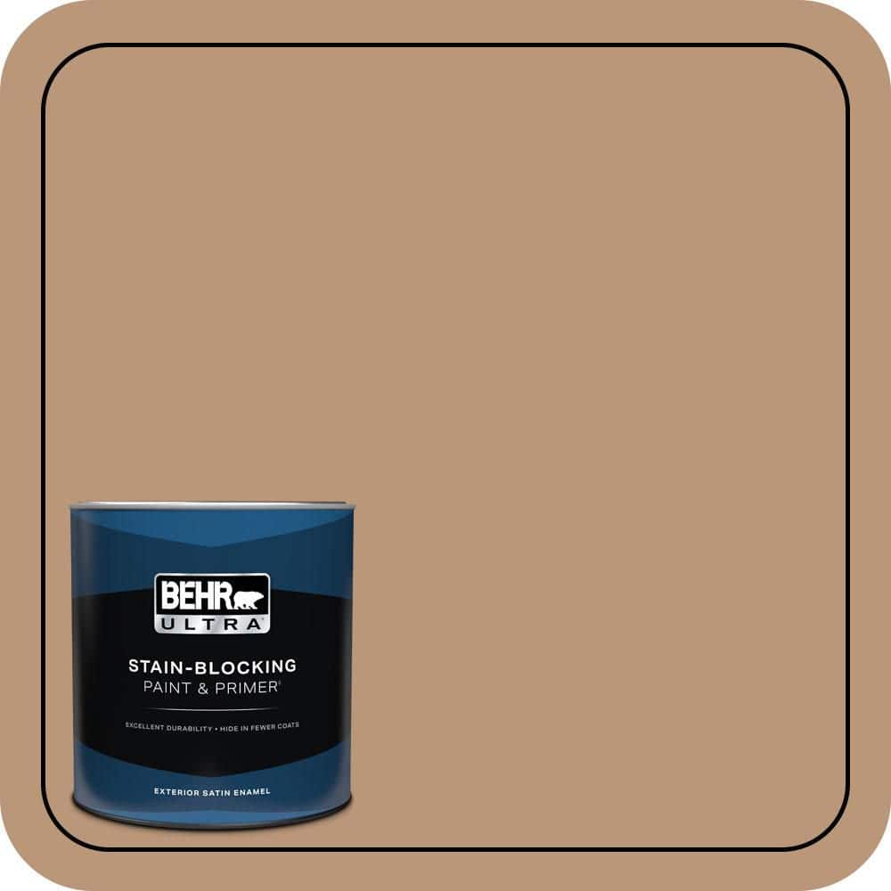 BEHR ULTRA 1 qt. #N250-4 Artisan Crafts Satin Enamel Exterior Paint & Primer