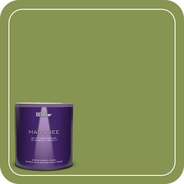 BEHR PREMIUM PLUS #M360-6 Bold Avocado Enamel & Primer Color Sample (3)