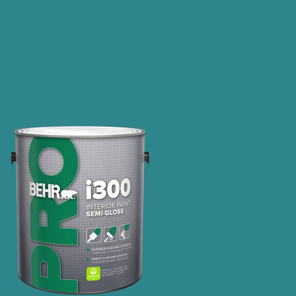 BEHR PRO 1 gal. #M460-6 Thai Teal Semi-Gloss Interior Paint