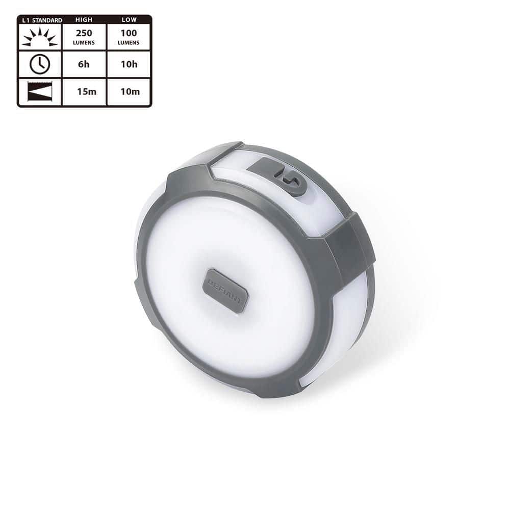 Defiant 250-Lumens 2-in 1 Multi-functional Rechargeable Utility light with String Light (2)