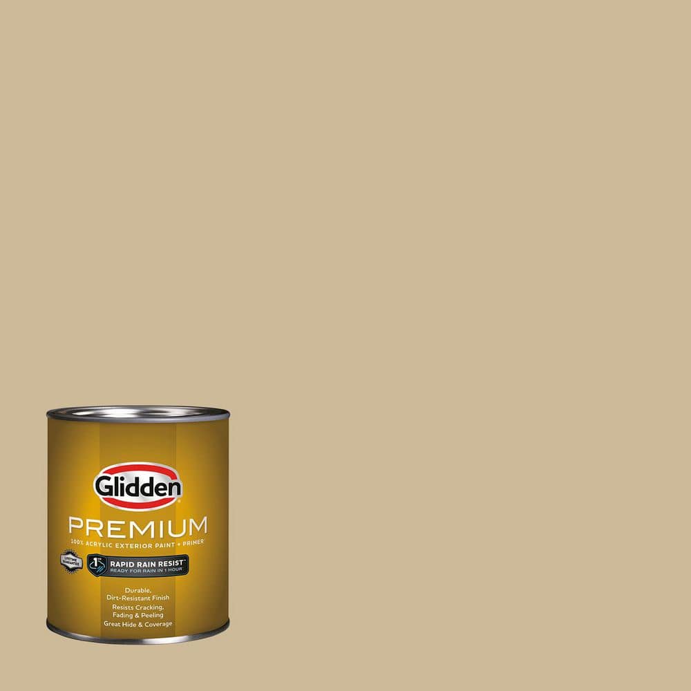 Glidden Premium 1 qt. PPG1098-4 Spiced Vinegar Semi-Gloss Exterior Latex Paint