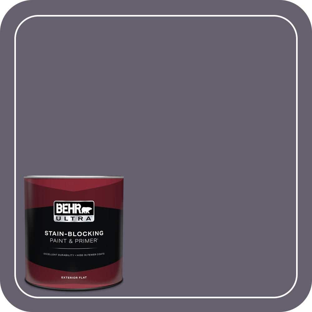 BEHR ULTRA 1 qt. #N560-6 Fashionista Flat Exterior Paint & Primer