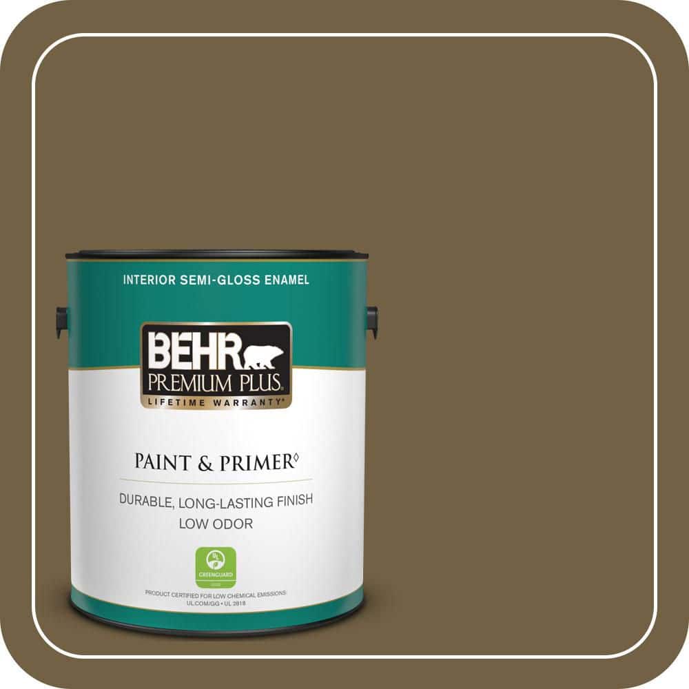 BEHR PREMIUM PLUS 1 gal. #PPU7-02 Tree Swing Semi-Gloss Enamel Low Odor Interior Paint & Primer