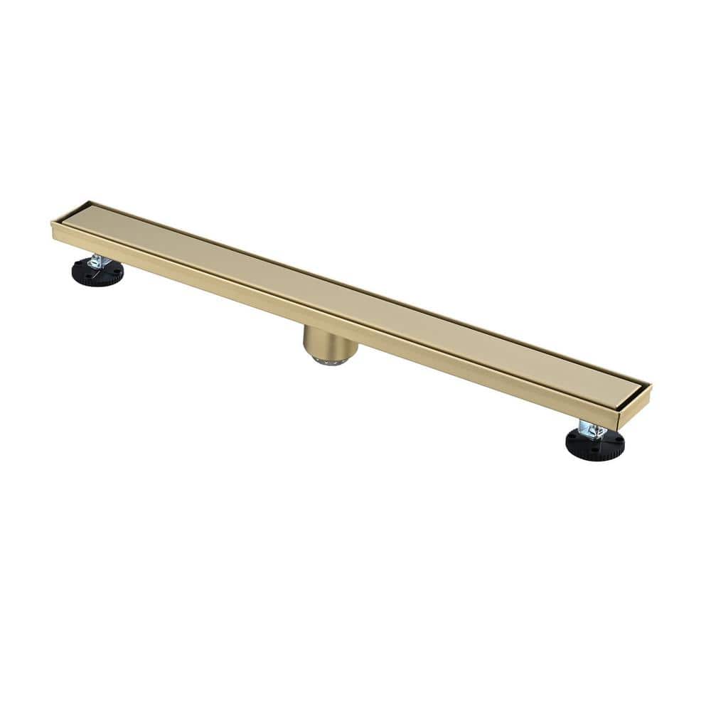 Tahanbath 30 Inches Linear Shower Drain, Included Hair Strainer and Leveling Feet (1)