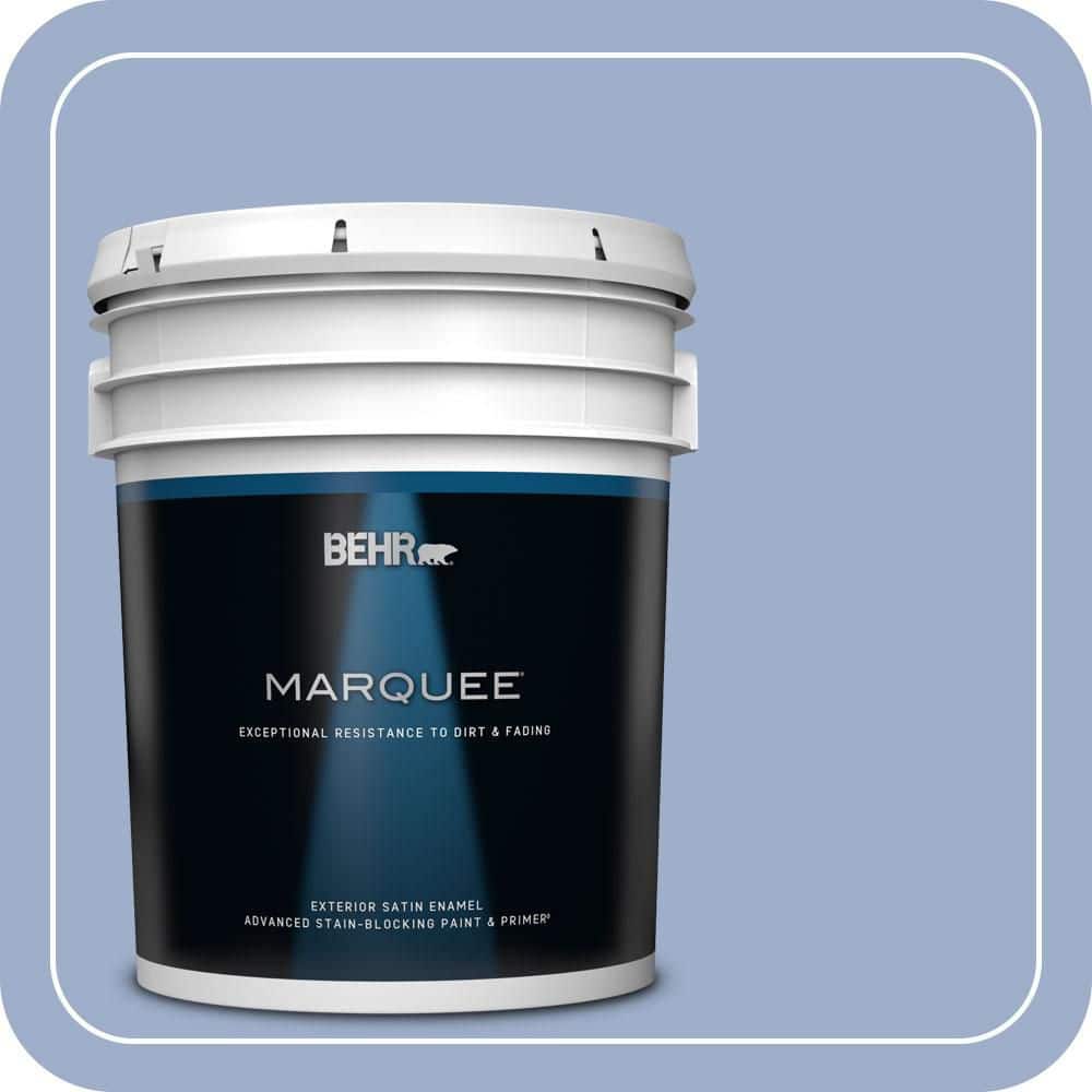 BEHR MARQUEE 5 gal. #MQ5-17 Poetry Reading Satin Enamel Exterior Paint & Primer