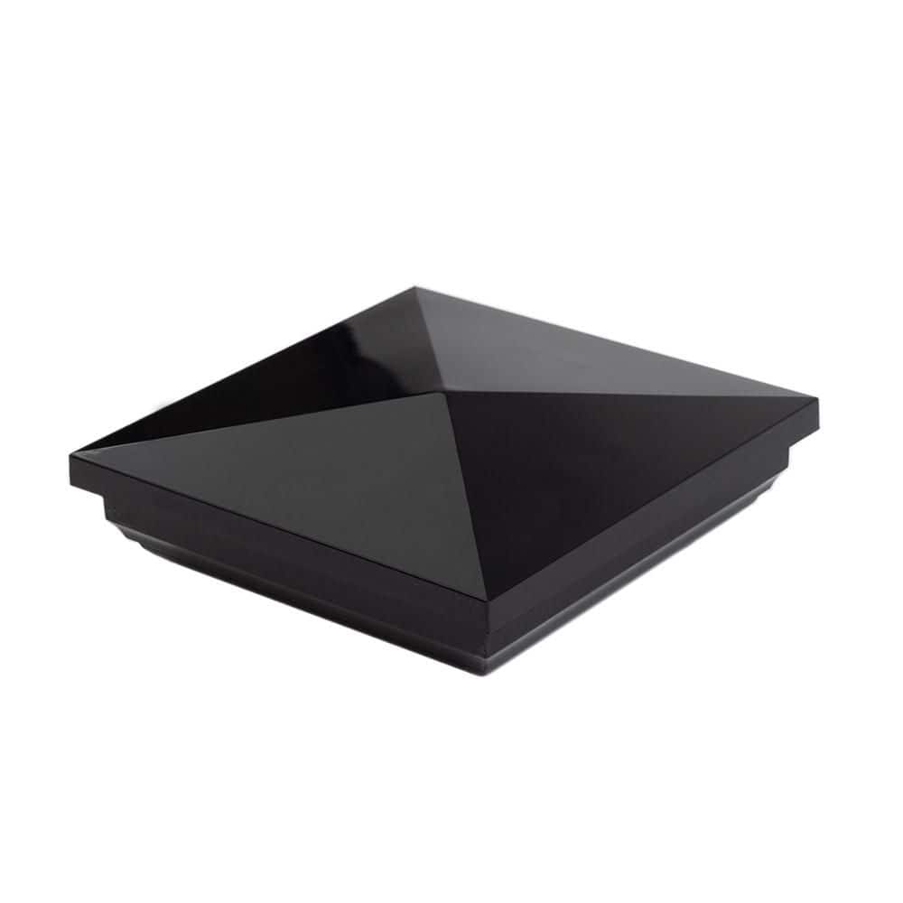 Deckorators 4 in. x 4 in. Black PVC Composite Post Cap (1)