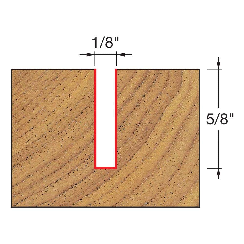 DIABLO 1/8 in. Single Flute Straight Bit (3)