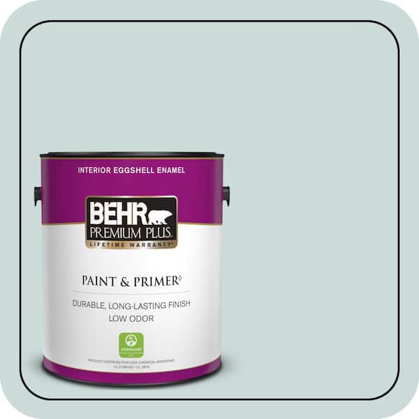 BEHR PREMIUM PLUS #PPL-46 Blue Cypress Flat Low Odor & Primer (2)
