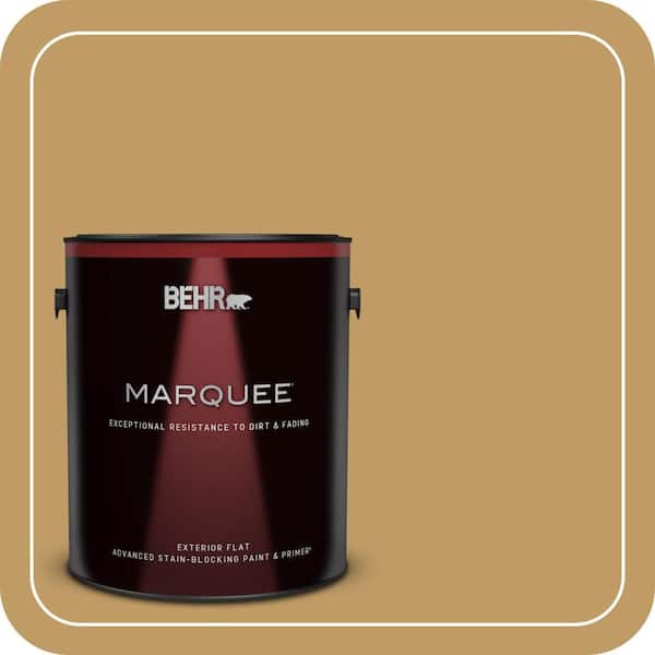 BEHR PREMIUM PLUS #340F-6 Mojave Gold Enamel Interior/Exterior Paint & Primer Color Sample (2)