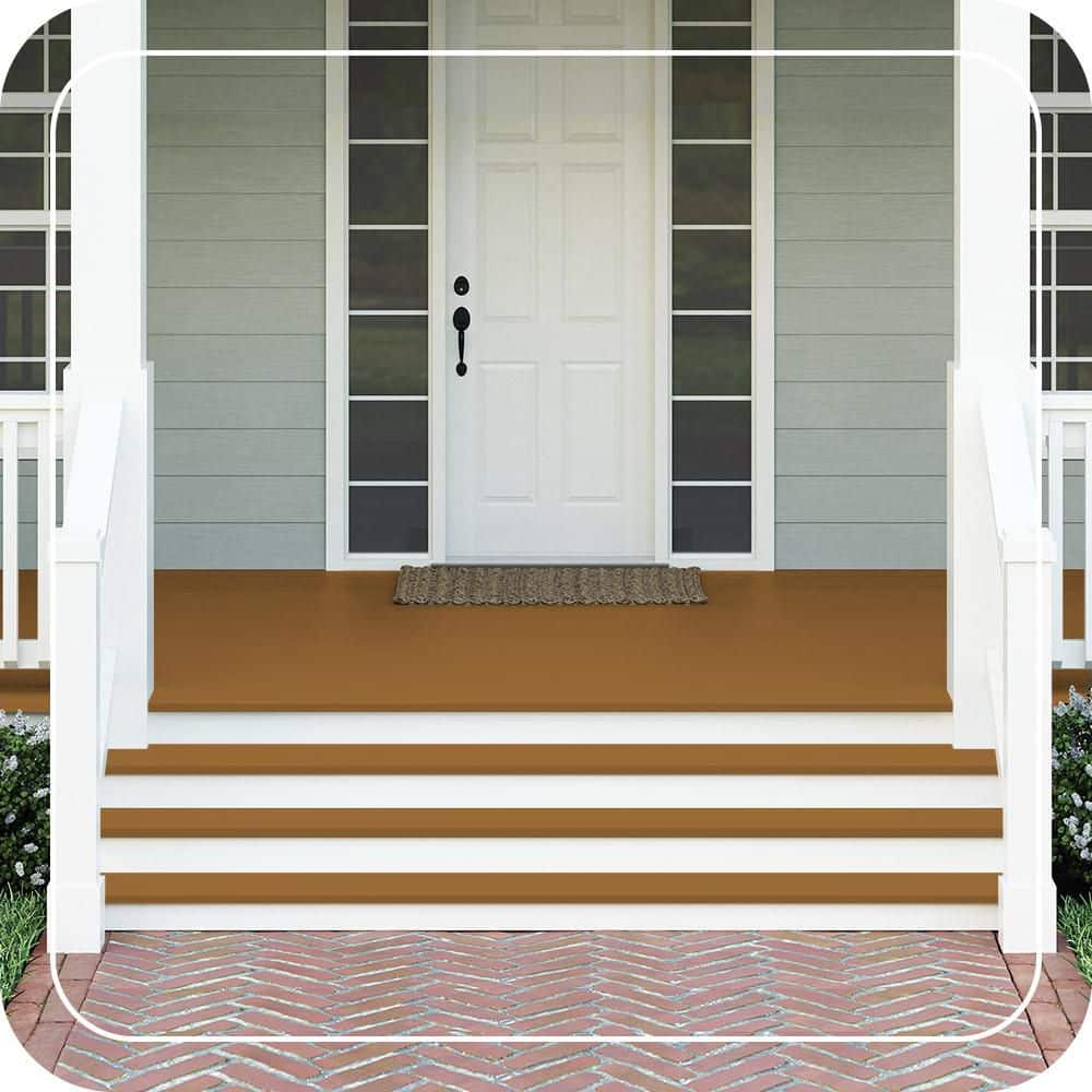 BEHR PREMIUM #PPU6-01 Textured Low-Lustre Enamel Interior/Exterior Porch and Patio Anti-Slip Floor Paint (2)