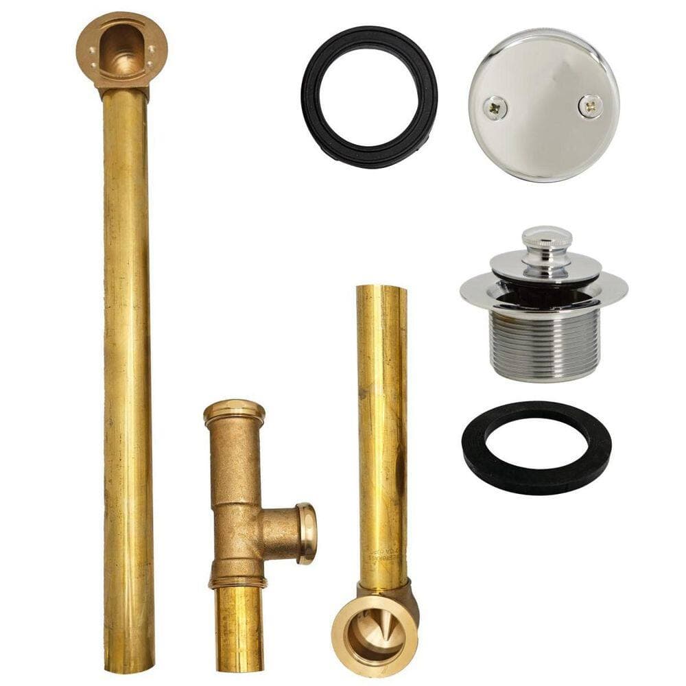 Westbrass 22 in. Brass Bath Waste (3)