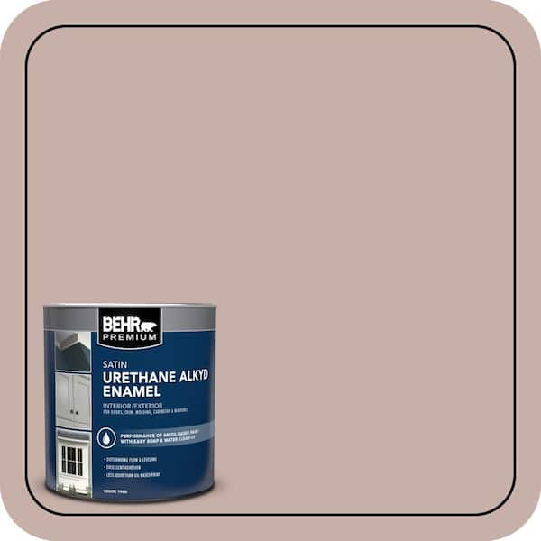 BEHR PREMIUM 1 qt. #N160-3 Vintage Charm Satin Enamel Urethane Alkyd Interior/Exterior Paint (2)