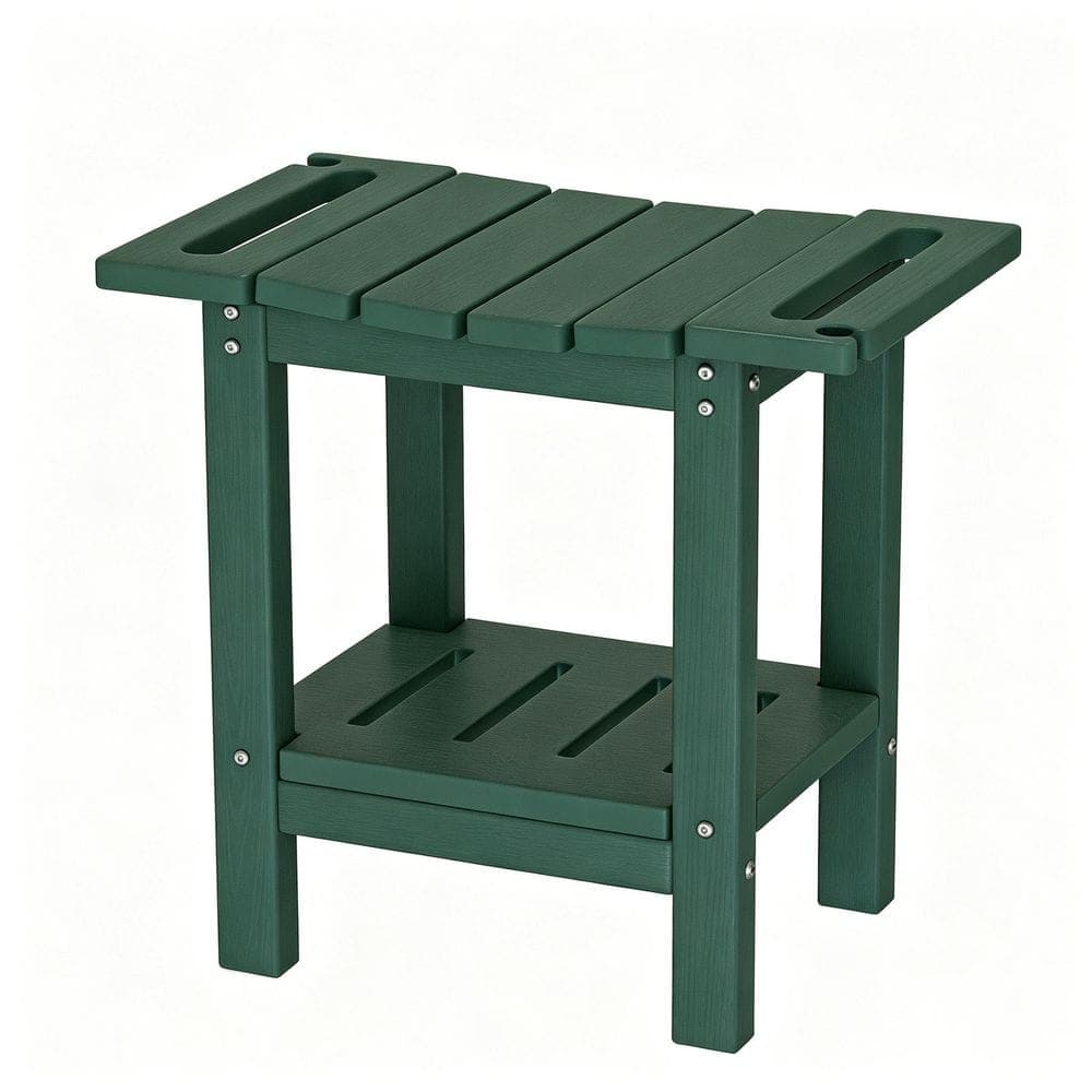 RKZHOPT 12.6 in. D x 18.5 in. W x 17 in. H Freestanding Walk in Shower Seat, Shower Stool in Green