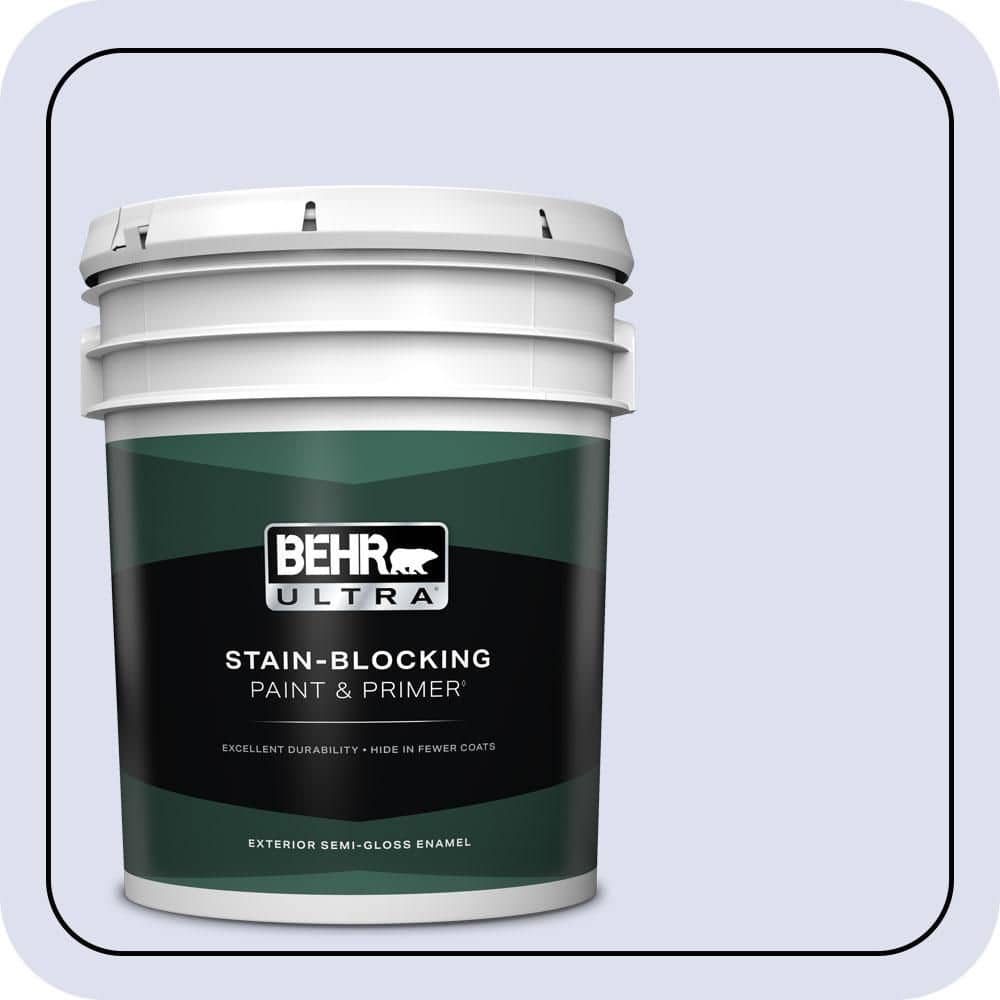 BEHR ULTRA 5 gal. #P550-1 Imagination Semi-Gloss Enamel Exterior Paint & Primer
