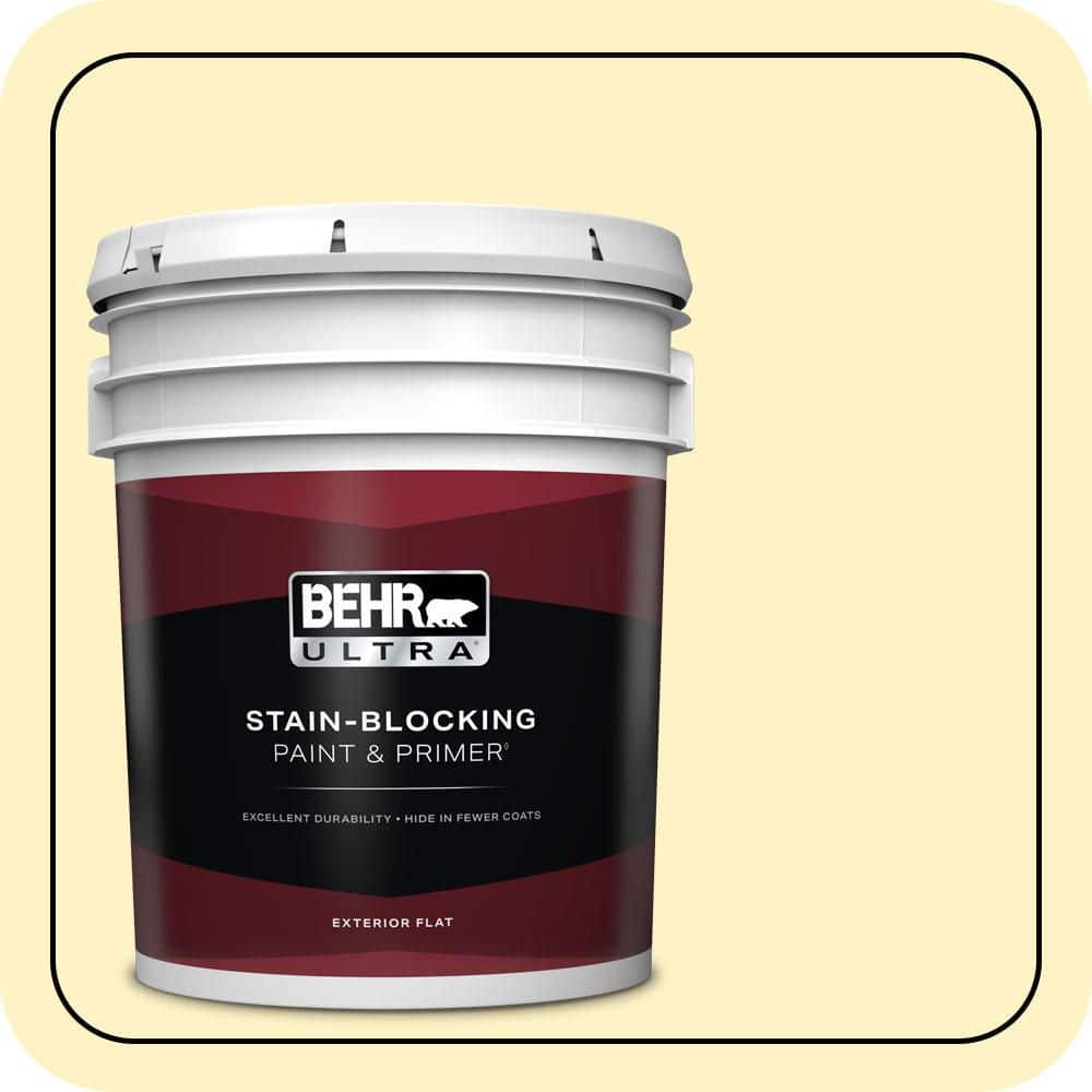 BEHR ULTRA 5 gal. #P310-2 Natural Light Flat Exterior Paint & Primer