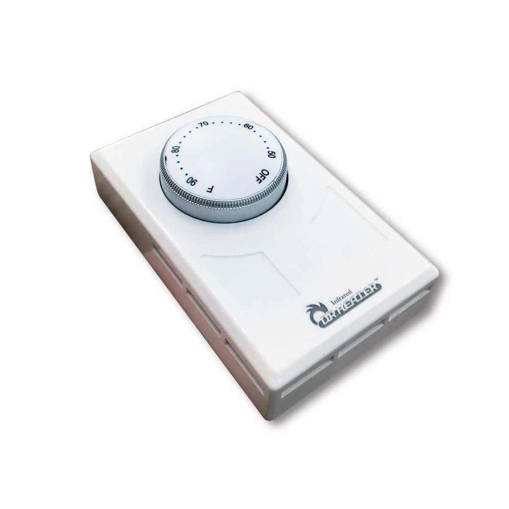 Dr Infrared Heater 120-Volt - 277-Volt 3360-Watt - 7756-Watt White Wall Thermostat with 4 Wires Single or Double Poles (2)