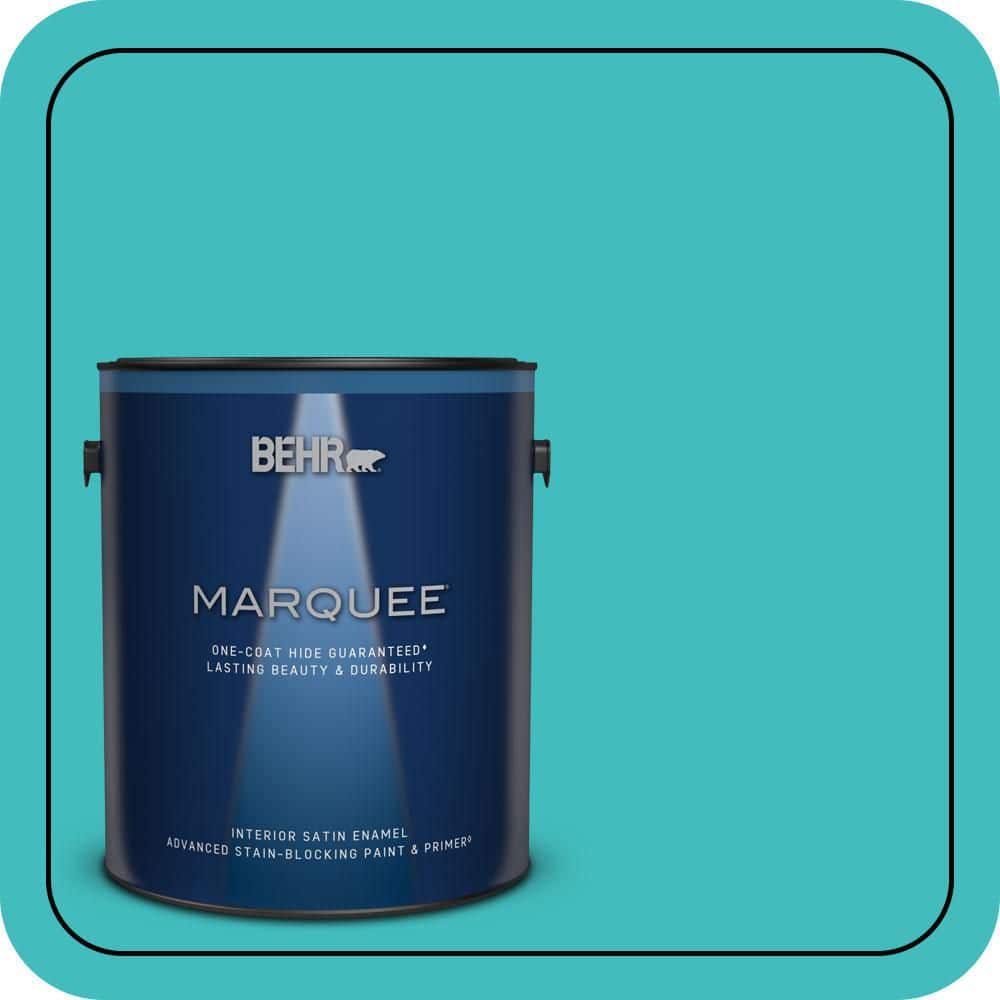 BEHR MARQUEE 1 gal. #P460-4 Lagoon Rock Satin Enamel Interior Paint & Primer