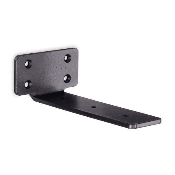 Waddell Floating Shelf Bracket 1.6 in. x 6 in. x 3.125 in. Steel Construction - Bracket w/ Pre-Drilled Holes and Mount Screws