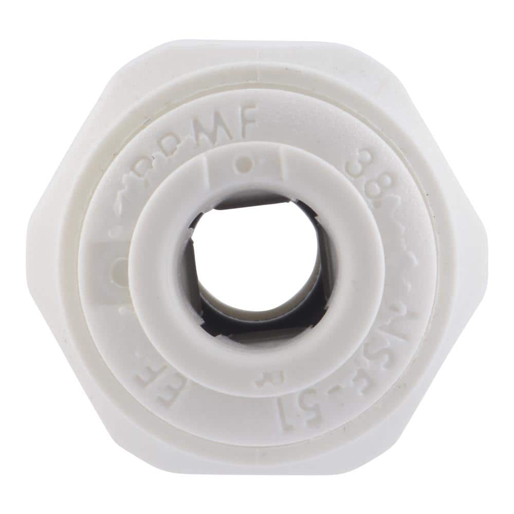 John Guest 1/4 in. O.D. Push-to-Connect x 1/4 in. MIP NPTF Polypropylene Adapter Fitting (3)