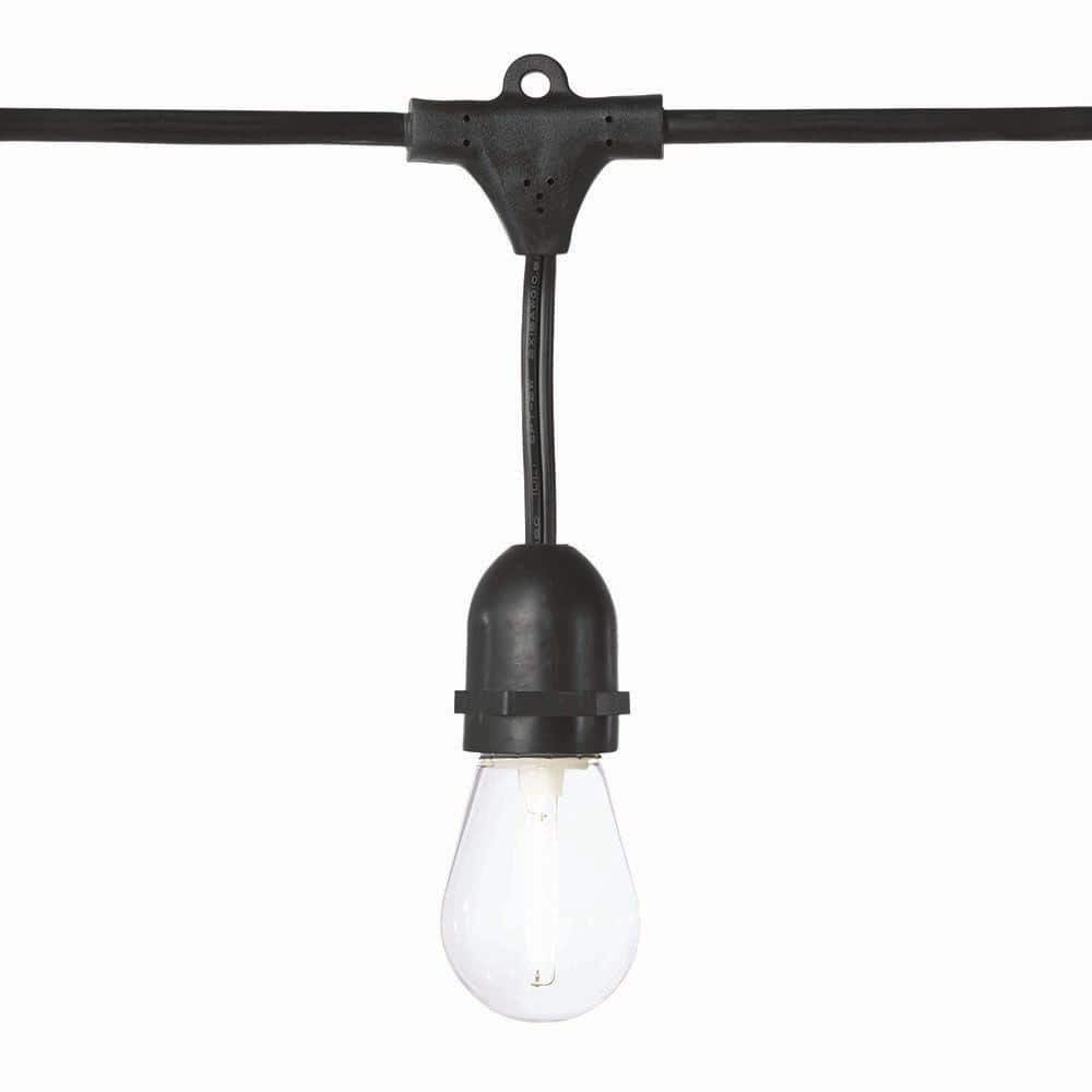Hampton Bay Outdoor 20 ft. 10 Socket LED Solar Edison Bulb String Light (3)