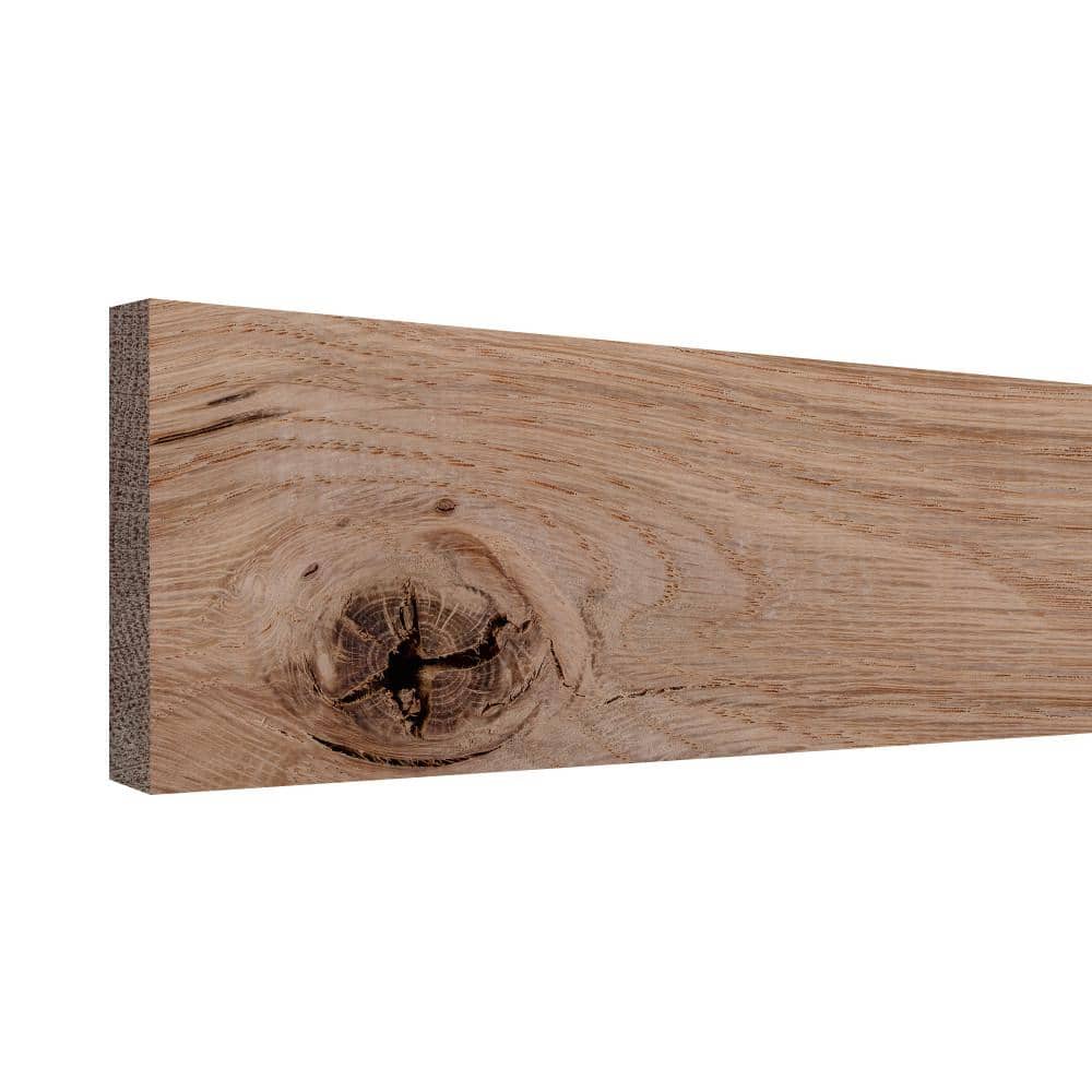 Ornamental Mouldings 1/4 in. D x 2.5 in. W x 2 ft. L Unfinished Rustic White Oak Wood Board