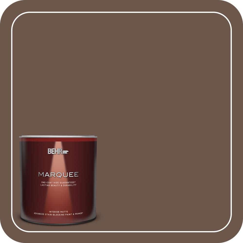 BEHR MARQUEE 1 qt. #N170-6 Natural Bark Matte Interior Paint & Primer