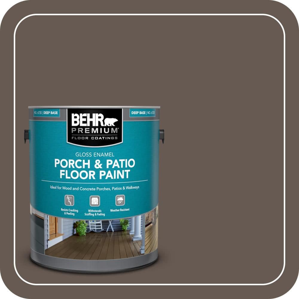 BEHR PREMIUM 1 gal. #N200-7 Underground Gloss Enamel Interior/Exterior Porch and Patio Floor Paint