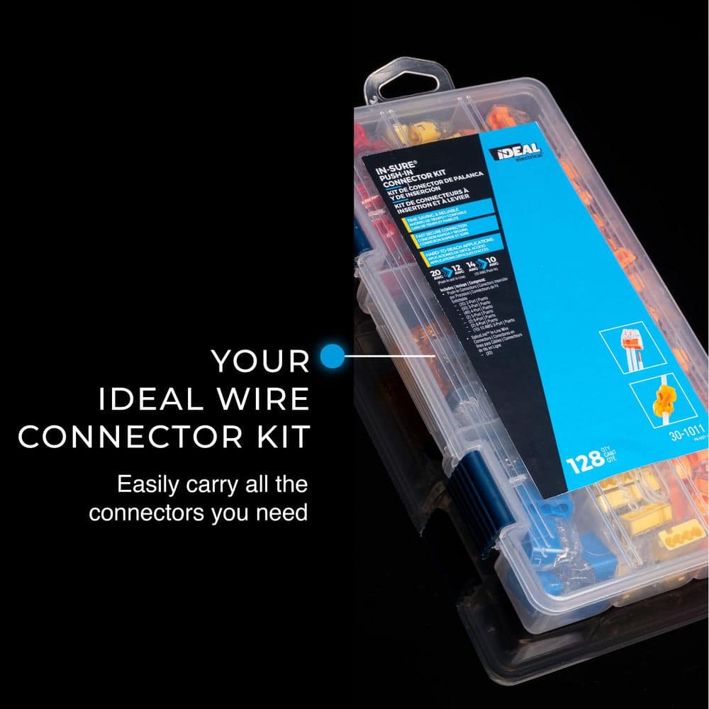 IDEAL In-Sure 12 AWG Push-In Connector Kit, 128-Pack (3)