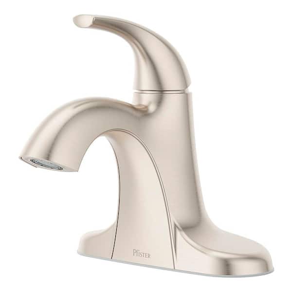 Pfister Framework Series Single Handle Single Hole Bathroom Sink Faucet in Brushed Nickel