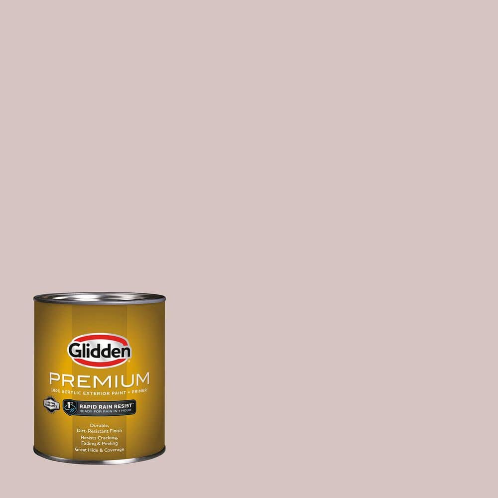 Glidden Premium 1 qt. PPG1047-3 Just Gorgeous Flat Exterior Latex Paint
