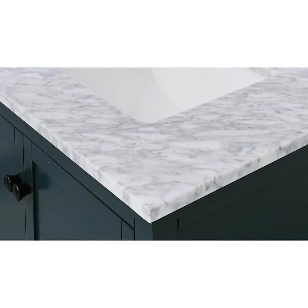 Home Decorators Collection 61 in. W 22 in D Marble Rectangular Double Sink Vanity Top (3)