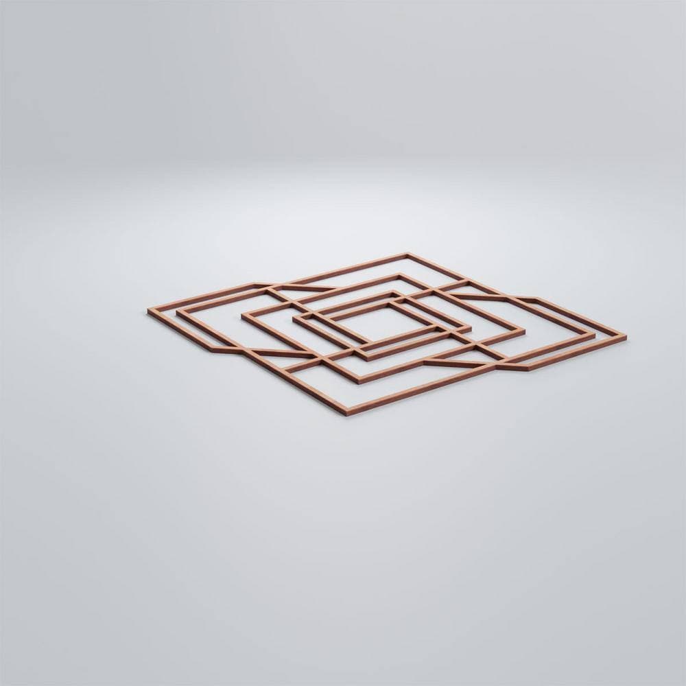 Ekena Millwork 15-3/8" x 15-3/8" x 1/4" Medium Norwood Decorative Fretwork Wood Wall Panels, Cherry (50-Pack) (3)