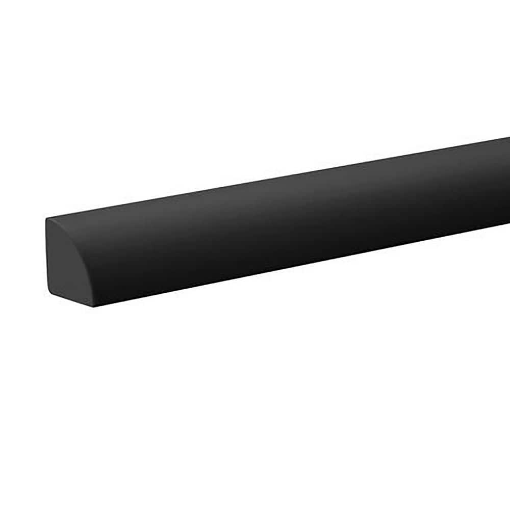Hampton Bay Avondale/Leyton 0.75 in. W x 91.5 in. H Shoe Moulding in Raven Black